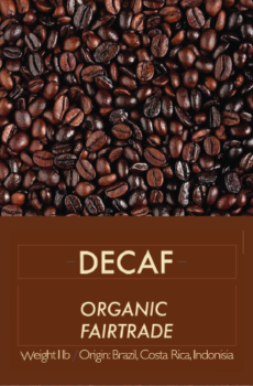 Decaf Organic Fairtrade